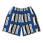 KOR Black and White logo Blue Swimming Trunks