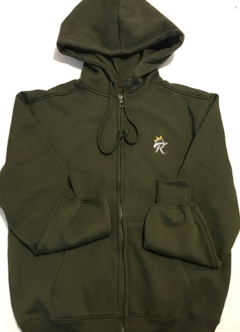 KR olive hoodie